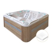 Wanna ogrodowa z hydromasażem Aquess Delight 5202 5-osobowa + Moduł zdalnego sterowania do wanny ogrodowej Aquess