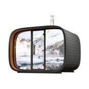 Sauna fińska zewnętrzna Leil® Saunas Round Cube Single 2.0 6-osobowa