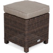 Puf ogrodowy technorattanowy California Brown Mat / Brown Melange