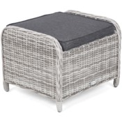 Podnóżek technorattanowy Bristol Light Grey / Grey Melange