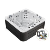 Wanna ogrodowa z hydromasażem Aquess Zenya 5202 5-osobowa + gratisy