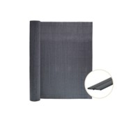 Mata wzmocniona PP+PE na ogrodzenie 1,5 x 25 m szara + Maskownica do mat PVC 25 m szara 