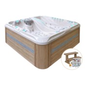 Wanna ogrodowa z hydromasażem Aquess Euphoria 7203 4-osobowa + gratisy