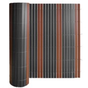 Mata PVC Regular na ogrodzenie 150 x 500 cm szaro-brązowa
