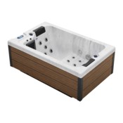 Wanna ogrodowa z hydromasażem Aquess Ellora 1201 Grey / Brown 2-osobowa