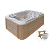 Wanna ogrodowa z hydromasażem Aquess Sensation 6102 3-osobowa + gratisy