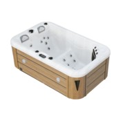 Wanna ogrodowa z hydromasażem Aquess Zenya 1201 3-osobowa Brown
