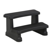 Schodki Aquess Black do wanny ogrodowej z hydromasażem