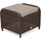 Podnóżek technorattanowy Bristol Brown Mat / Brown Melange