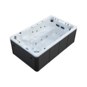 Basen ogrodowy z przeciwprądem i hydromasażem Aquess Flow 390 x 235 cm