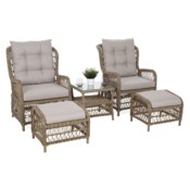 Meble ogrodowe technorattanowe Corfu Natural / Beige