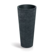 Donica ogrodowa Tubra Round Slim Black Granite 31 l