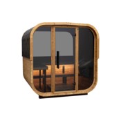 Sauna fińska zewnętrzna Hanscraft Quadra X 211 x 188 cm