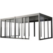 Przesuwna ścianka szklana 4 m do pergoli Schatler Modern