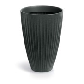 Donica ogrodowa Latia Round High Granite Graphite 47 l