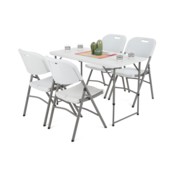 Zestaw mebli cateringowych 122 cm 4+1