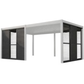 Przesuwna ścianka żaluzjowa 4 m do pergoli Schatler Modern Alu