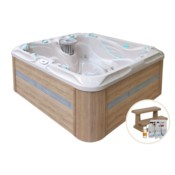 Wanna ogrodowa z hydromasażem Aquess Pleasure 5202 5-osobowa + gratisy