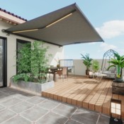 Markiza tarasowa elektryczna Futura LED 500 x 300 cm z oświetleniem