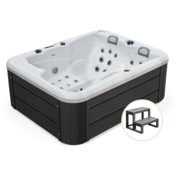 Wanna ogrodowa z hydromasażem 220 P1 ze sterownikiem Balboa + Schodki do wanny ogrodowej z hydromasażem