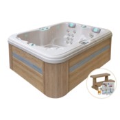 Wanna ogrodowa z hydromasażem Aquess Renew 3101 3-osobowa + gratisy