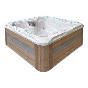 Wanna ogrodowa z hydromasażem Aquess Felicity 7202 5-osobowa Sterling White / OAK