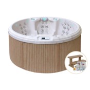 Wanna ogrodowa z hydromasażem Aquess Recharge 3101 7-osobowa + gratisy