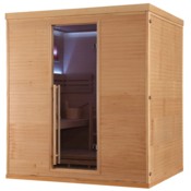 Sauna fińska narożna Nordum Pure One 5-osobowa naturalna