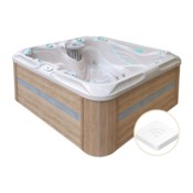 Wanna ogrodowa z hydromasażem Aquess Pleasure 5202 5-osobowa + Moduł zdalnego sterowania do wanny ogrodowej Aquess