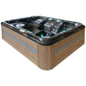 Wanna ogrodowa z hydromasażem Aquess Ecstatic 8203 Midnight Espresso 7-osobowa