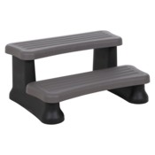 Schodki Aquess PVC Black / Grey do wanny ogrodowej z hydromasażem