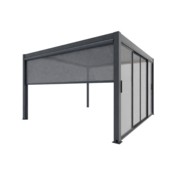 Pergola ogrodowa elektryczna Schatler Nova Lux Alu 4x4 m z oświetleniem LED