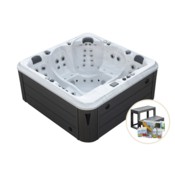 Wanna ogrodowa z hydromasażem Aquess Nevara 5752 3-osobowa + gratisy