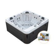 Wanna ogrodowa z hydromasażem Aquess Nevara 5752 5-osobowa + Zestaw do wanny Whirlpool Set 1 Chemoform