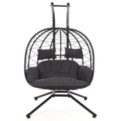 Fotel wiszący 2-osobowy Lugo Grey / Grey