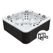 Wanna ogrodowa z hydromasażem 720 P2 ze sterownikiem Balboa + Schodki do wanny ogrodowej z hydromasażem