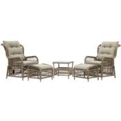 Meble ogrodowe technorattanowe Corfu Light Brown / Beige Melange