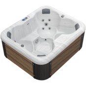 Wanna ogrodowa z hydromasażem Aquess Zenya 2001 Grey / Brown 4-osobowa