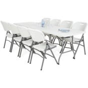 Zestaw mebli cateringowych 244 cm 8+1