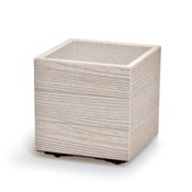 Donica ogrodowa Madera Square Eco Wood Eco White 13 l