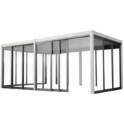 Przesuwna ścianka szklana 4 m do pergoli Schatler Modern Alu