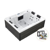 Wanna ogrodowa z hydromasażem Aquess Ellora 2001 4-osobowa + gratisy