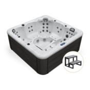 Wanna ogrodowa z hydromasażem 710 P2 ze sterownikiem Balboa + Schodki do wanny ogrodowej z hydromasażem