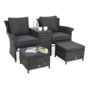 Sofa ogrodowa Milos Plus Grey / Grey Melange