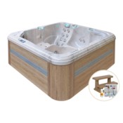 Wanna ogrodowa z hydromasażem Aquess Relax 3201 5-osobowa + gratisy