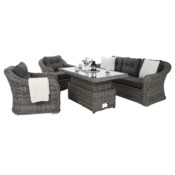 Meble ogrodowe technorattanowe Foggia Flex Silk Grey / Grey Melange