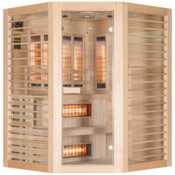 Sauna infrared narożna EF3CR Natural z koloroterapią