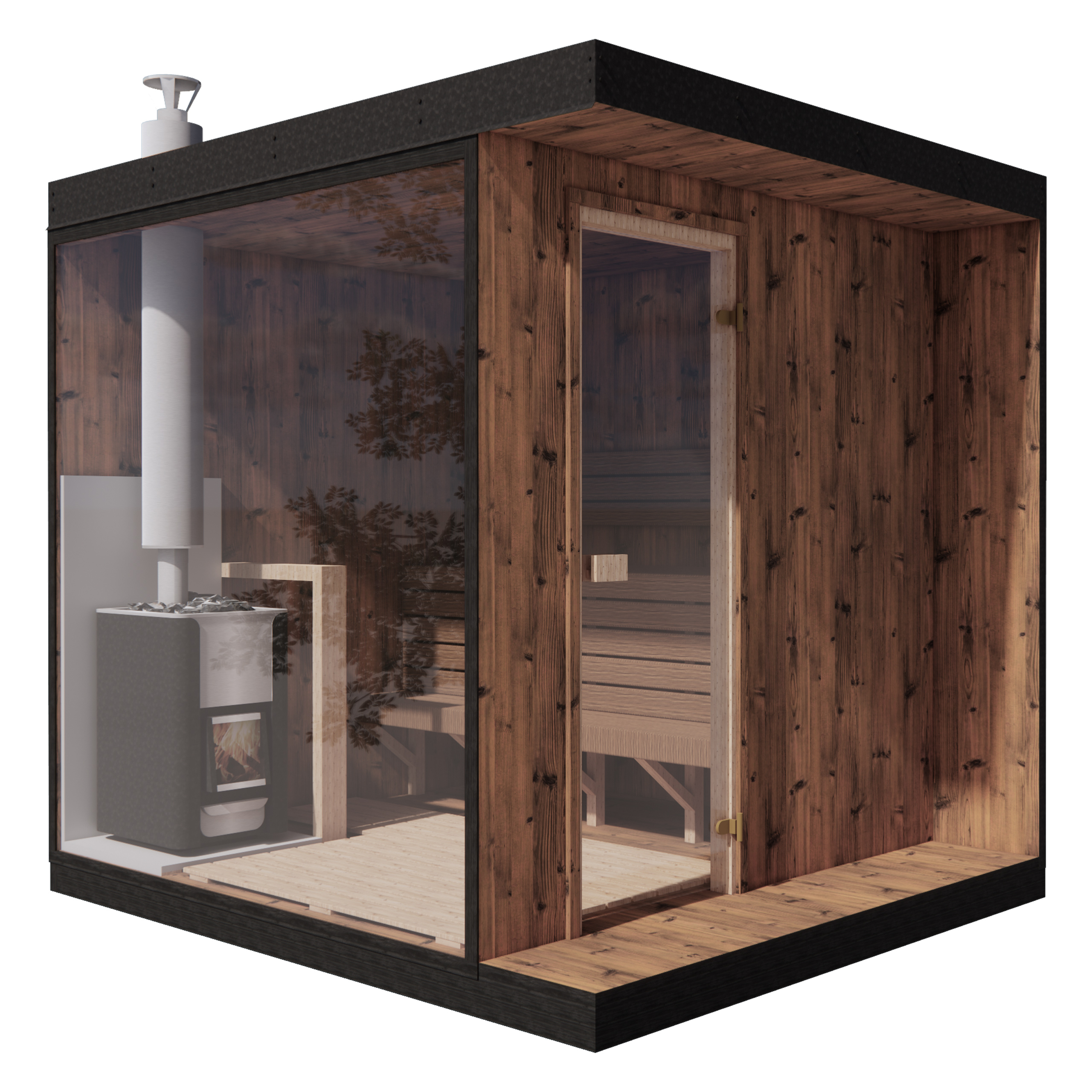 Sauna fińska zewnętrzna TerModula 250 x 210 cm