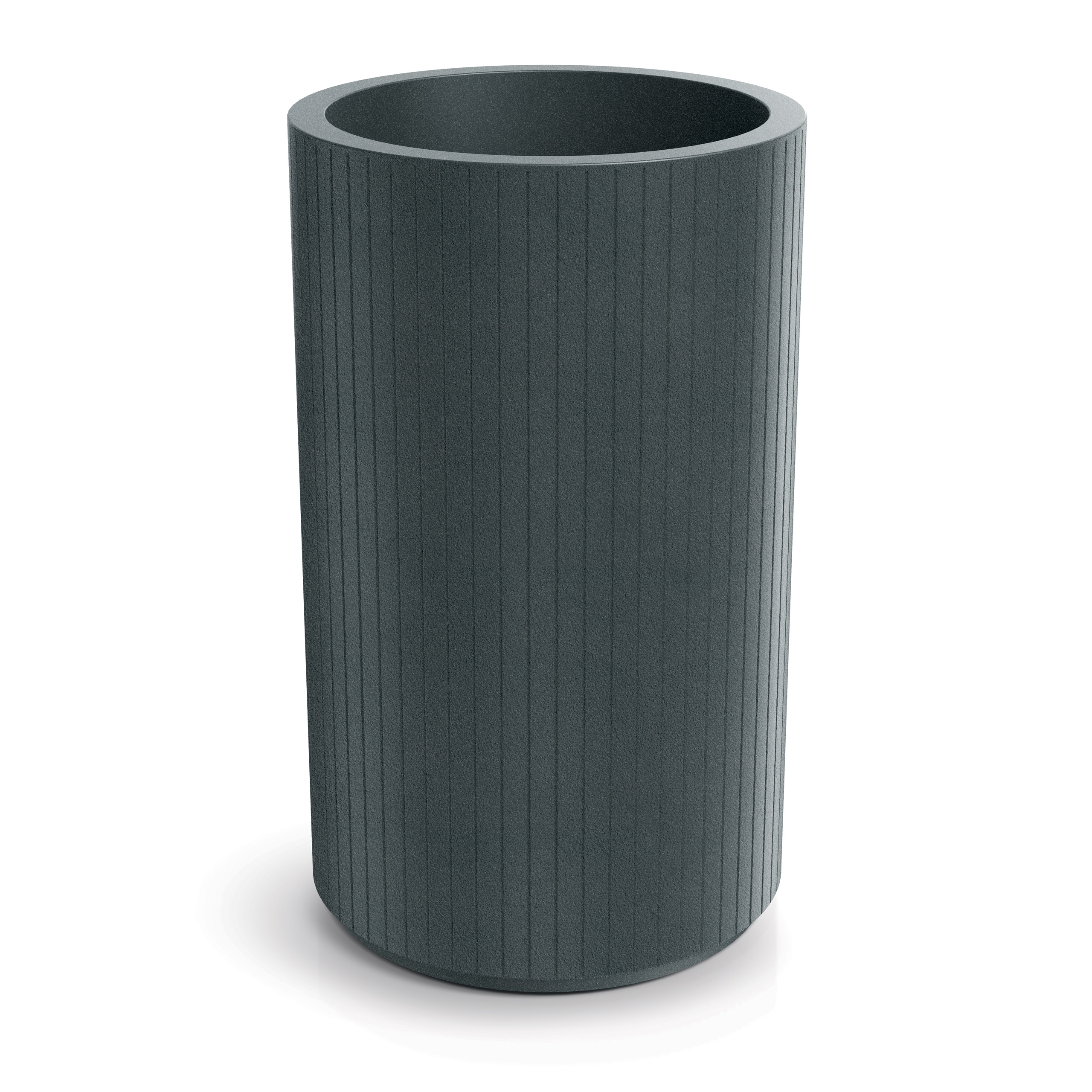 Donica ogrodowa Prosperplast Coro Round High Graphite 34 l