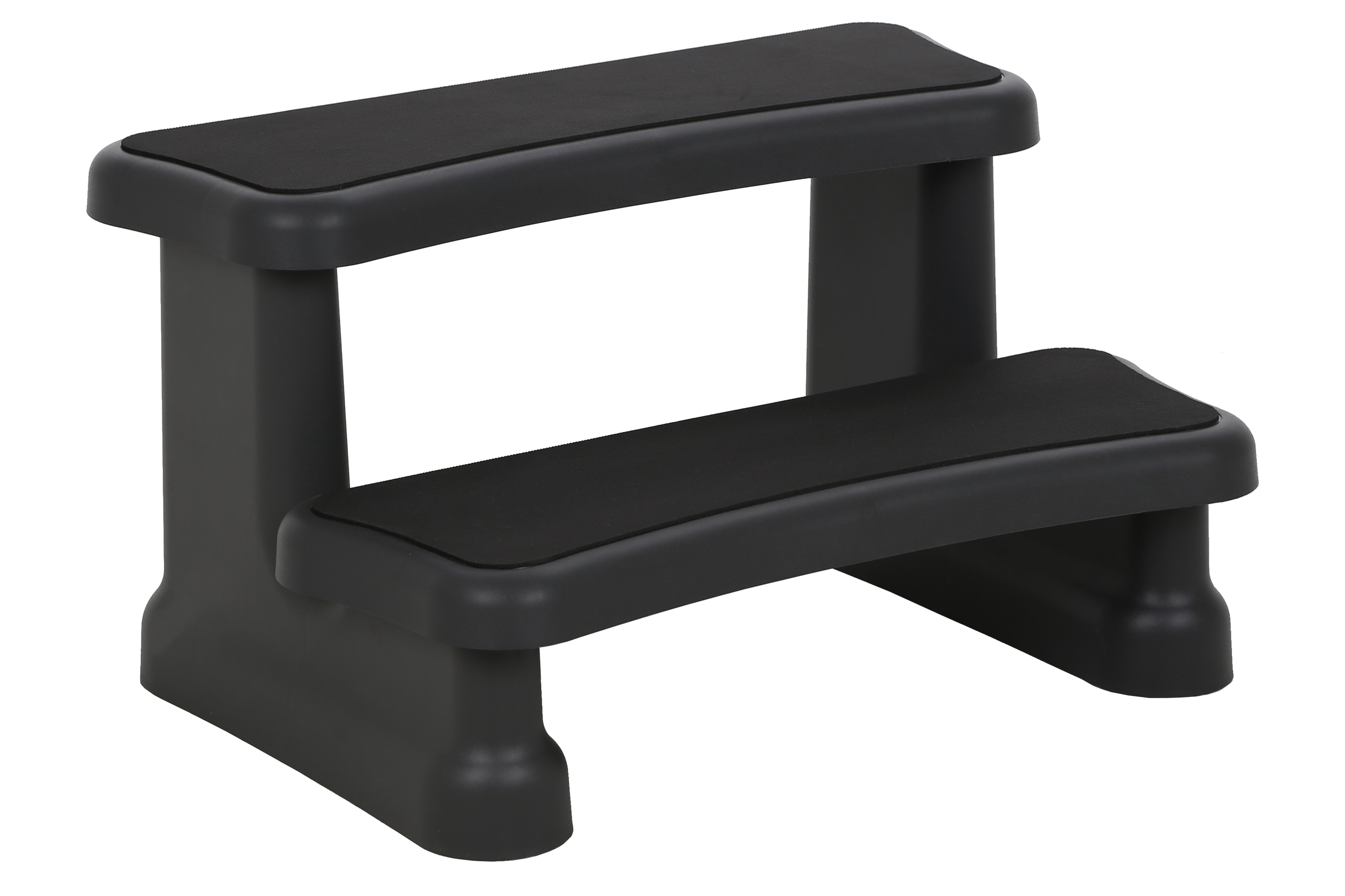 Schodki Aquess Black do wanny ogrodowej z hydromasażem